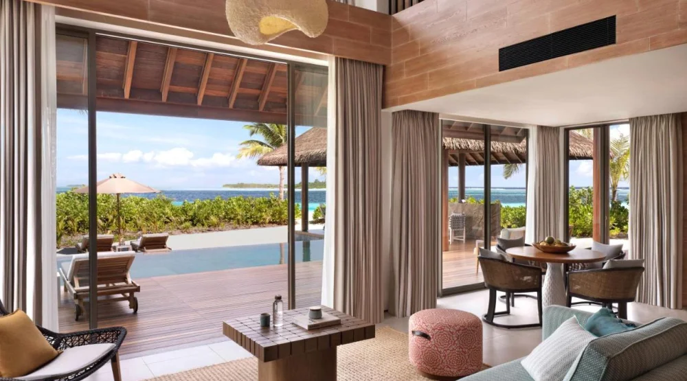 Family Beach Retreat with Pool at Six Senses Kanuhura