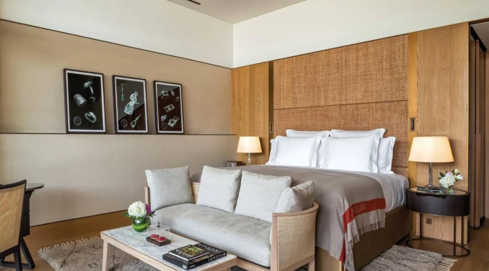 Superior King Guest Room with Balcony at Bvlgari Resort Dubai