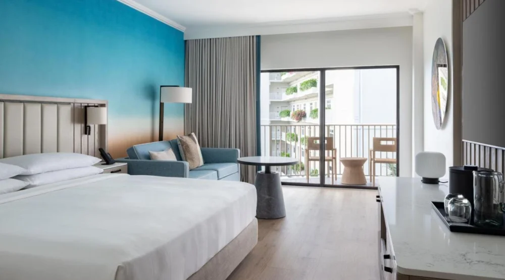 Deluxe King Room with Balcony at Grand Cayman Marriott Resort