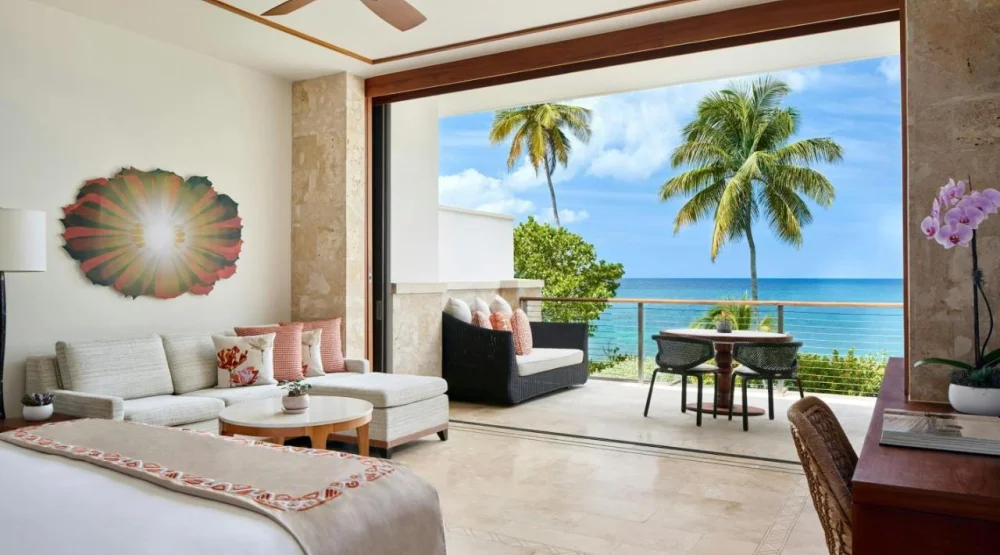 East Beach King Room with Balcony – Second Floor at Dorado Beach A Ritz-Carlton Reserve