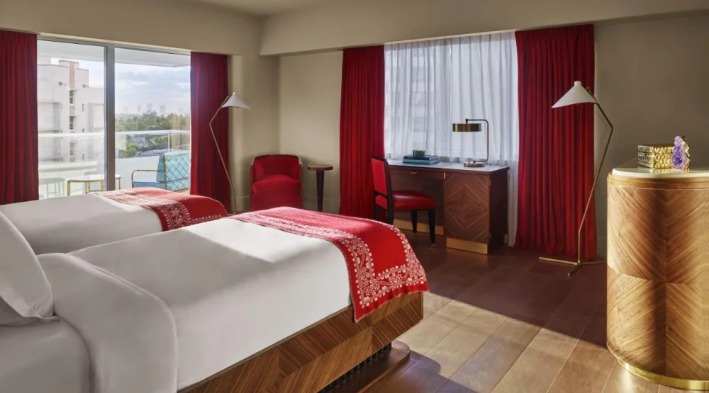 Twin Room with Bay View at Faena Hotel Miami Beach