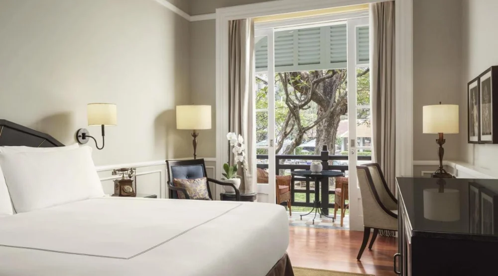 State King Room with Pool View at Raffles Hotel Le Royal