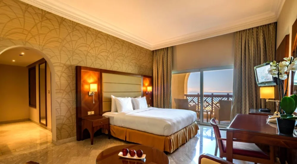 Premium Room with Two Twin and One King Bed at Crowne Plaza Jordan Dead Sea Resort