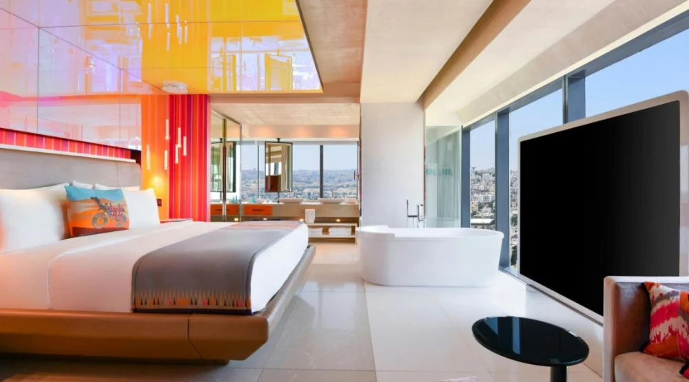 Penthouse Ii Suite, City View, One King Bed, Corner Location, High Floor, 20th Floor and Above, Non-smoking at W Amman