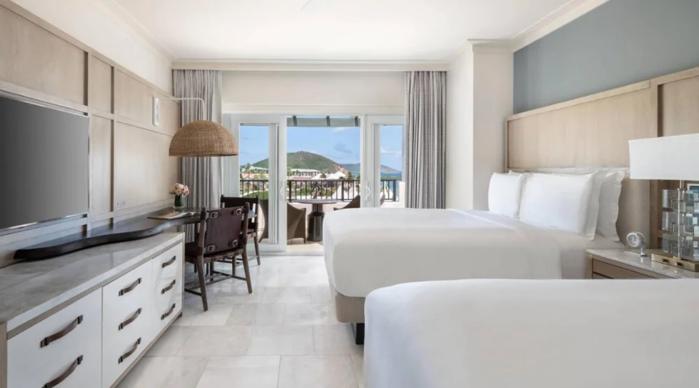 Club Resort View, Club Level, Guest Room, Two Double, Balcony at The Ritz-Carlton St Thomas
