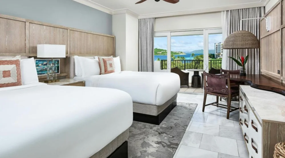 Ocean View, Guest Room, Two Double, Balcony at The Ritz-Carlton St Thomas