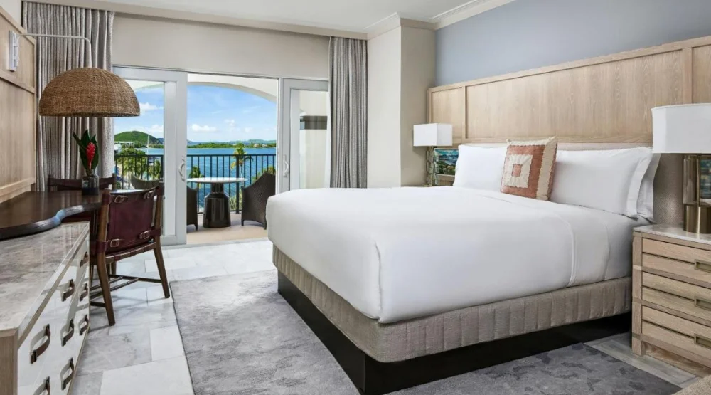 Club Ocean View Balcony, Club Level, Guest Room, One King at The Ritz-Carlton St Thomas
