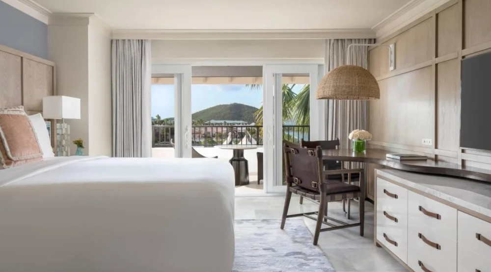 Club Resort View Balcony, Club Level, Guest Room, One King at The Ritz-Carlton St Thomas