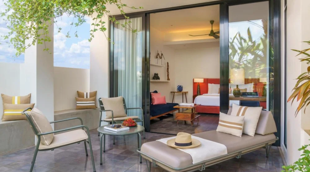 Double Room with Terrace - Free Mini-bar at Viroths Hotel