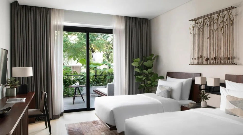 Deluxe Living Twin Room at Treeline Urban Resort