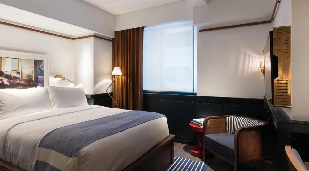 Small Queen Bed Room at The Fleming