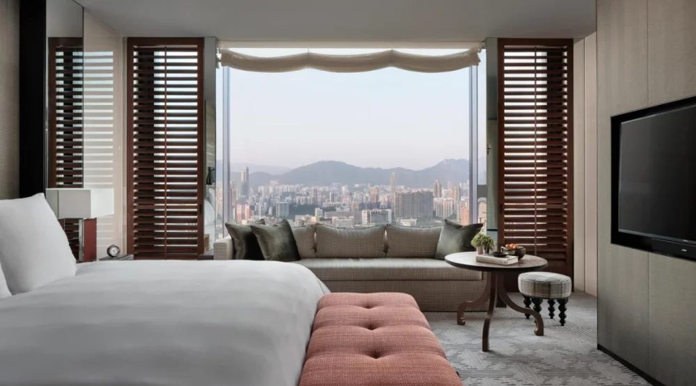 King Suite with Kowloon Peak View at Rosewood Hong Kong