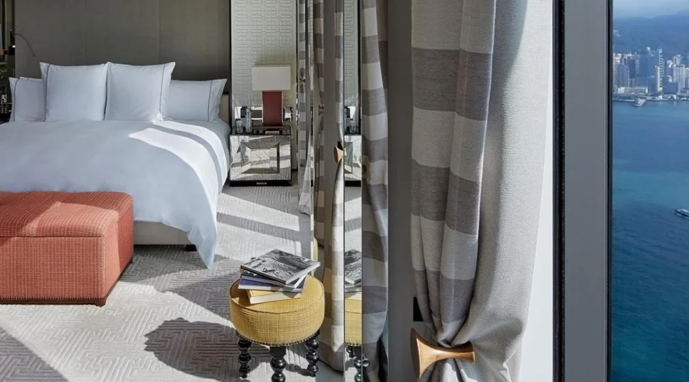 Grand Corner Suite with Harbor View at Rosewood Hong Kong