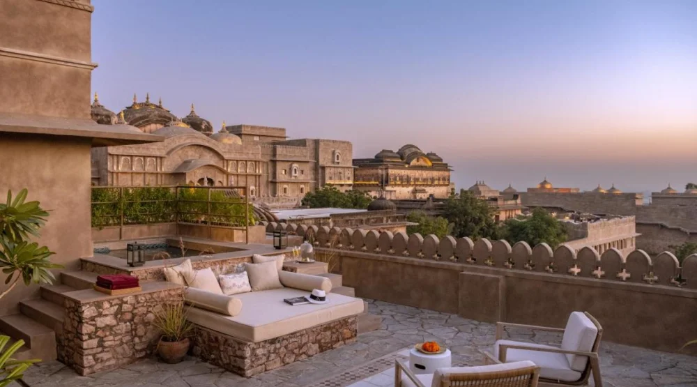 Terrace Hot Tub Suite at Six Senses Fort Barwara