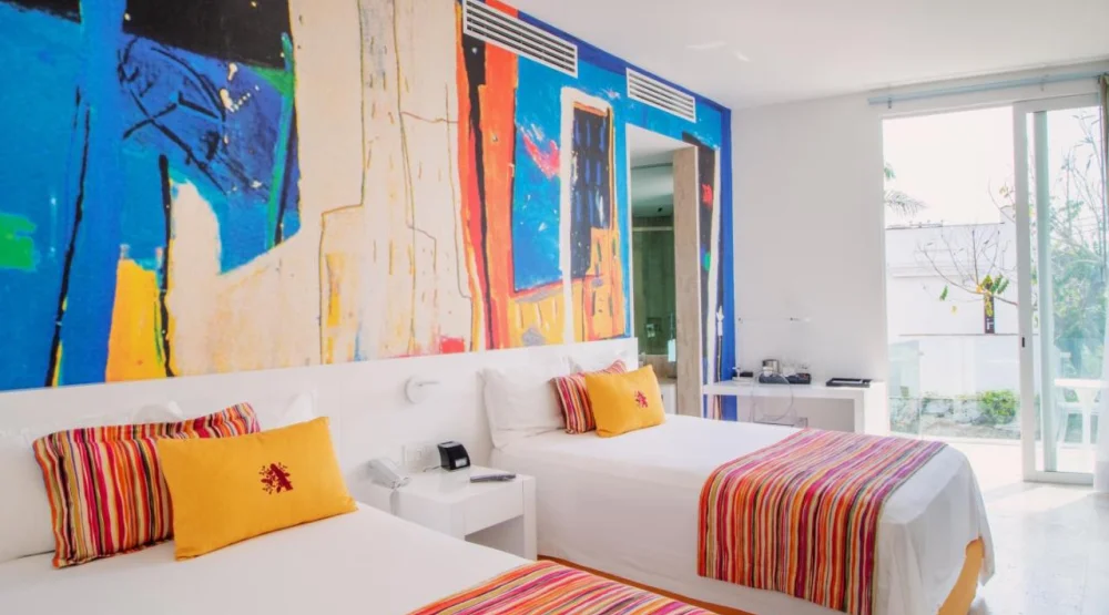 Deluxe Double Room with Two Double Beds at Anticavilla Hotel & Spa