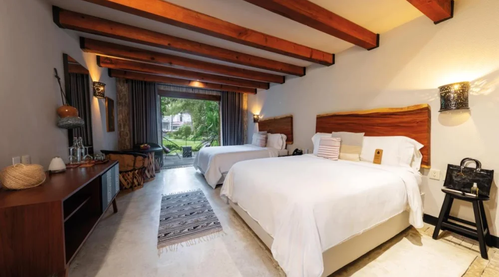 Double Room with Patio at Hotel Amomoxtli