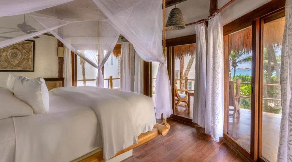 Deluxe Double Room with Side Sea View at Encantada