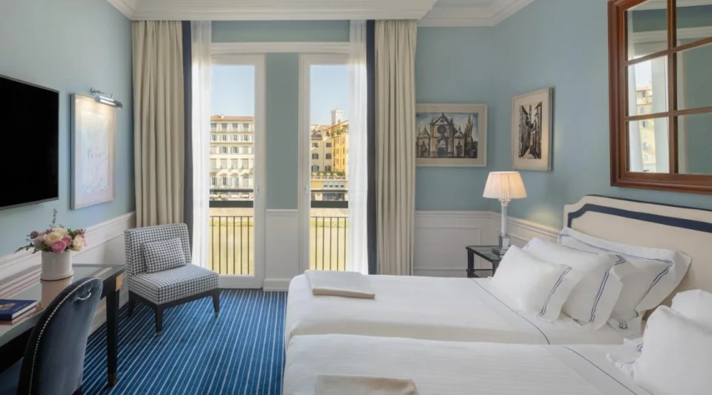 Superior Double Or Twin Room with River View at Hotel Lungarno