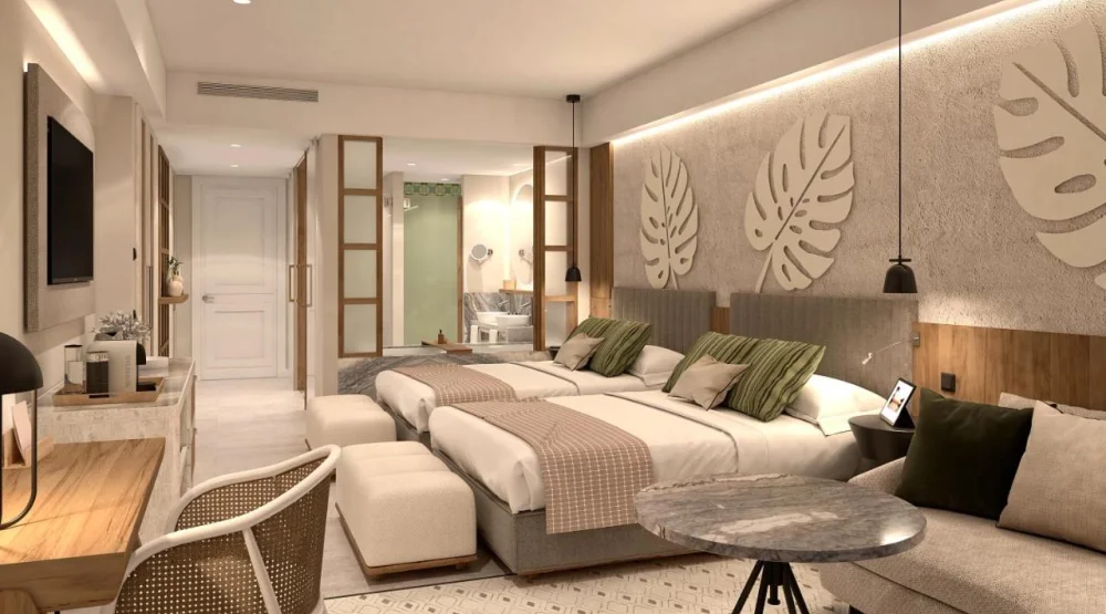 Junior Suite Partial Ocean View Double Bed  at Secrets Playa Esmeralda