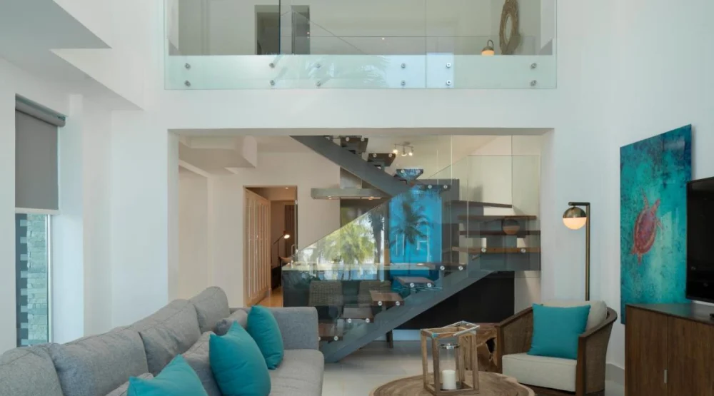 Two Bedroom Duplex Suite with Balcony and Ocean View at The Ocean Club, a Luxury Collection Resort Costa Norte