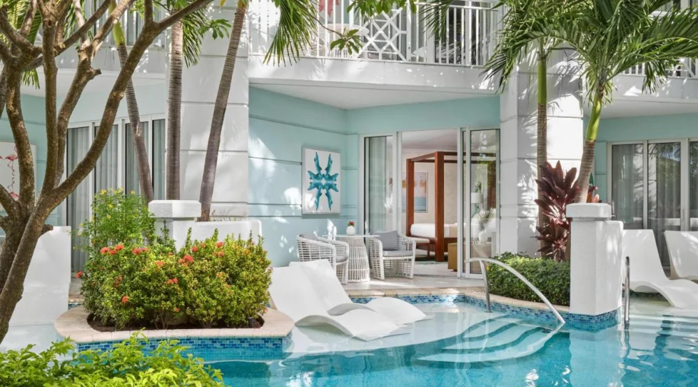 West Bay Honeymoon Hideaway Swim-up Crystal Lagoon Zen Butler Suite at Sandals Royal Bahamian