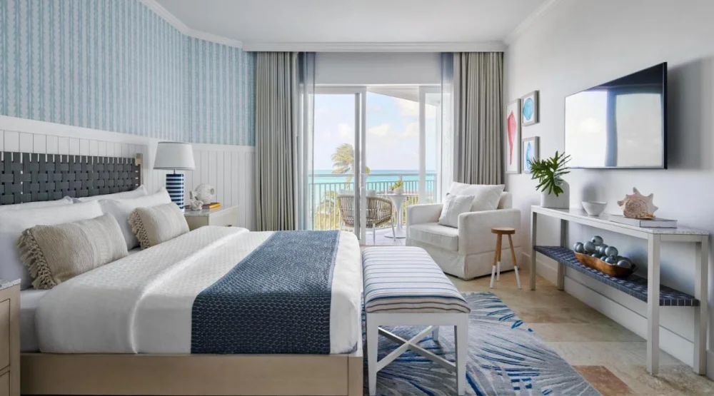 East Bay Honeymoon Oceanview Club Level Room at Sandals Royal Bahamian