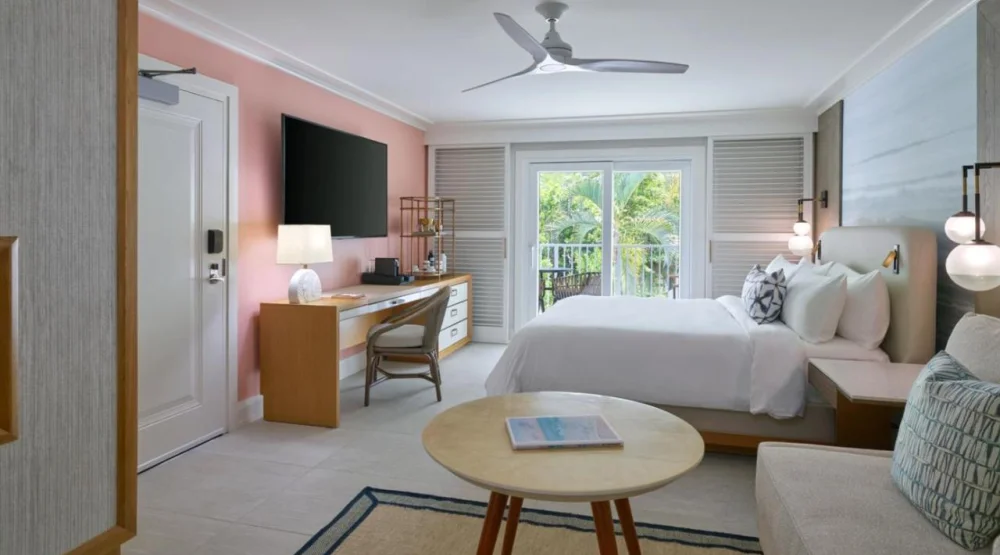 Garden View King, Guest Room, One King, Sofa Bed, Balcony at Buoy Haus Beach Resort St. Thomas