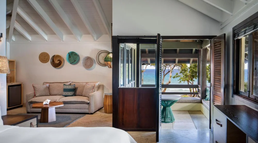 Junior King Suite with Sofa Bed and Ocean View at Carambola Beach Resort St. Croix