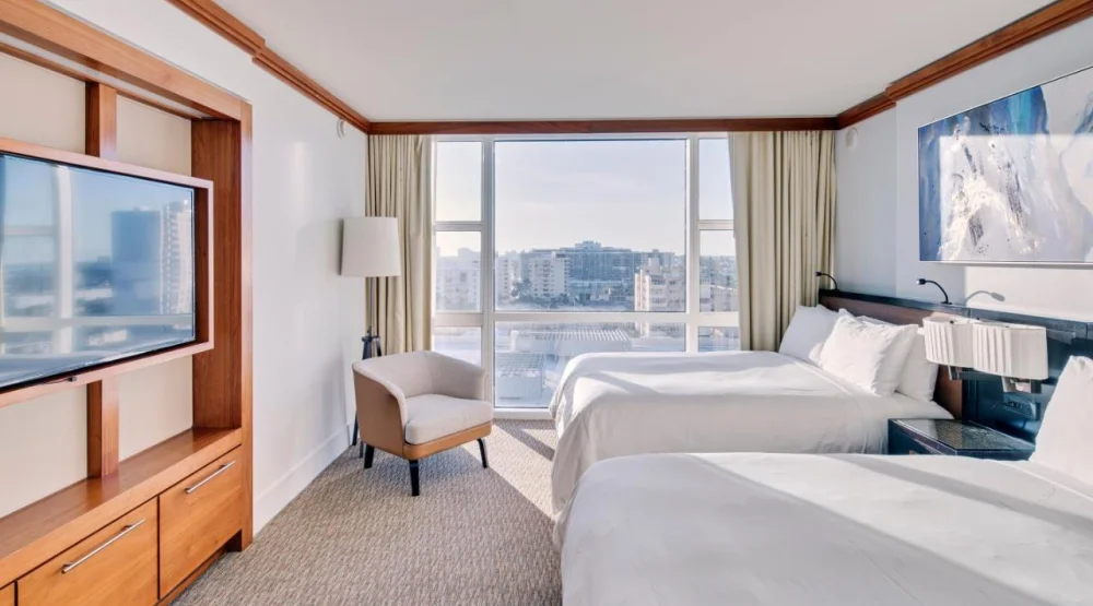 One Bedroom Apartment Two Queen Beds with City View at Carillon Miami Wellness Resort