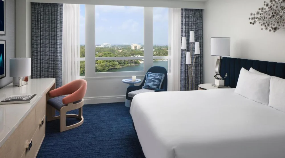 Deluxe King Room with Bay View at Fontainebleau Miami Beach