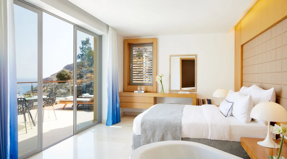 Private Pool Villa Panoramic Sea View at Lindos Blu Luxury Hotel & Suites