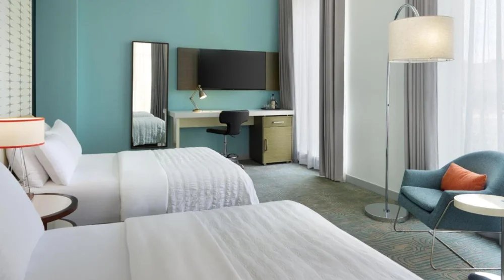 Guest Room, Two Queen, Corner Room at Le Meridien Tampa The Courthouse