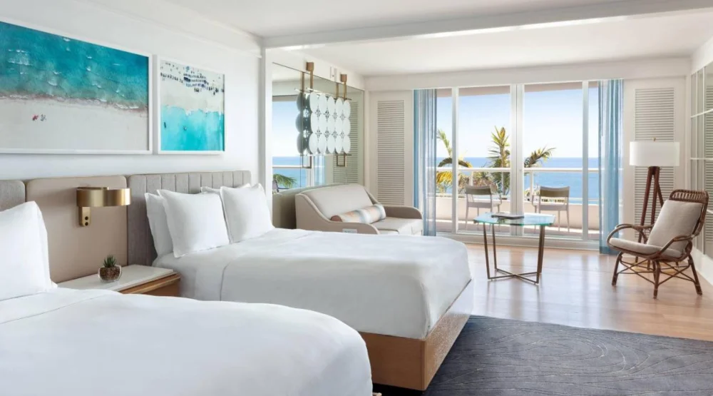 Oceanfront Double Room with Two Queen Beds at The Ritz-Carlton Fort Lauderdale
