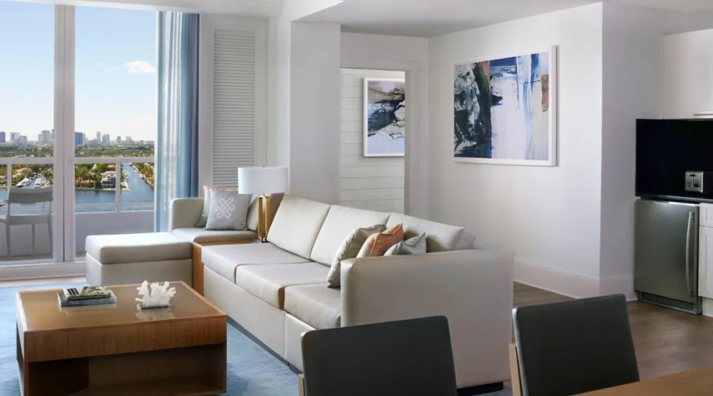 Superior Two Bedroom Residential Suite with Balcony and Intracoastal View at The Ritz-Carlton Fort Lauderdale