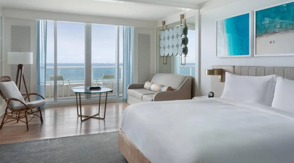 Three Bedroom Residential Suite with Balcony and Ocean View at The Ritz-Carlton Fort Lauderdale