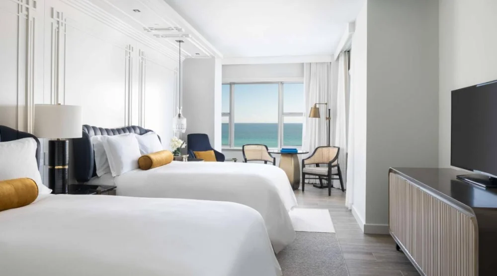 Club Ocean View Room with Two Double Beds at The Ritz-Carlton South Beach
