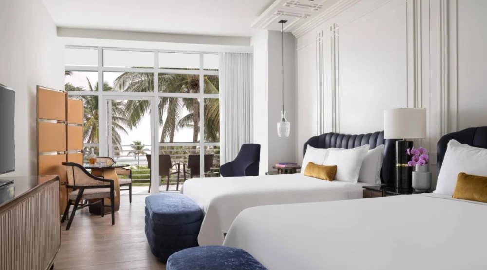 Pool View Room with Two Double Beds at The Ritz-Carlton South Beach