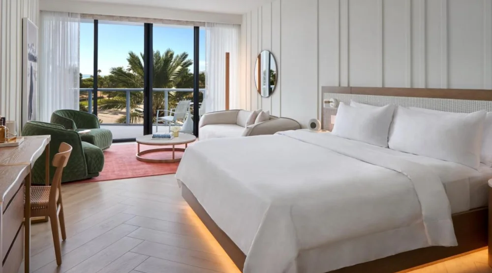 Guest Room King Ocean View at W South Beach Hotel