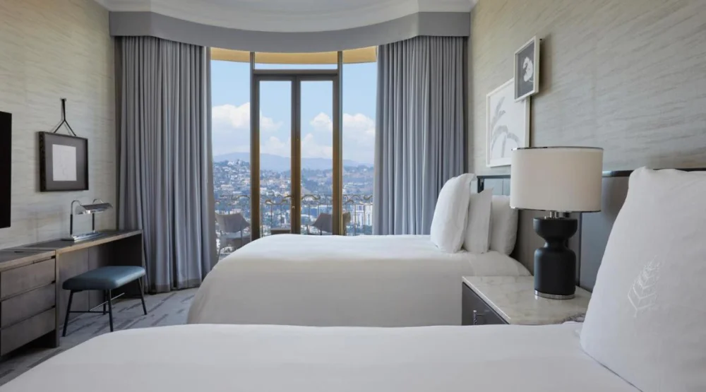 Double Room with Two Double Beds with Balcony at Beverly Wilshire, A Four Seasons Hotel