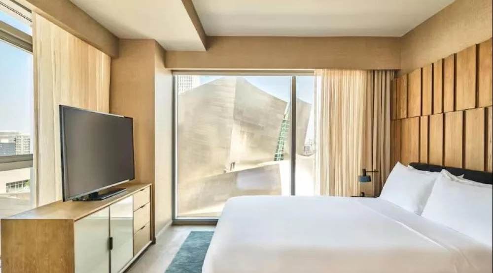 One Bedroom King Suite with City View at Conrad Los Angeles