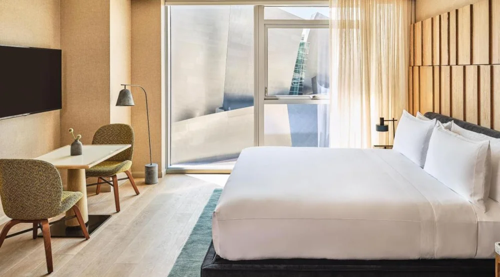 Premium King Room with Concert Hall View at Conrad Los Angeles
