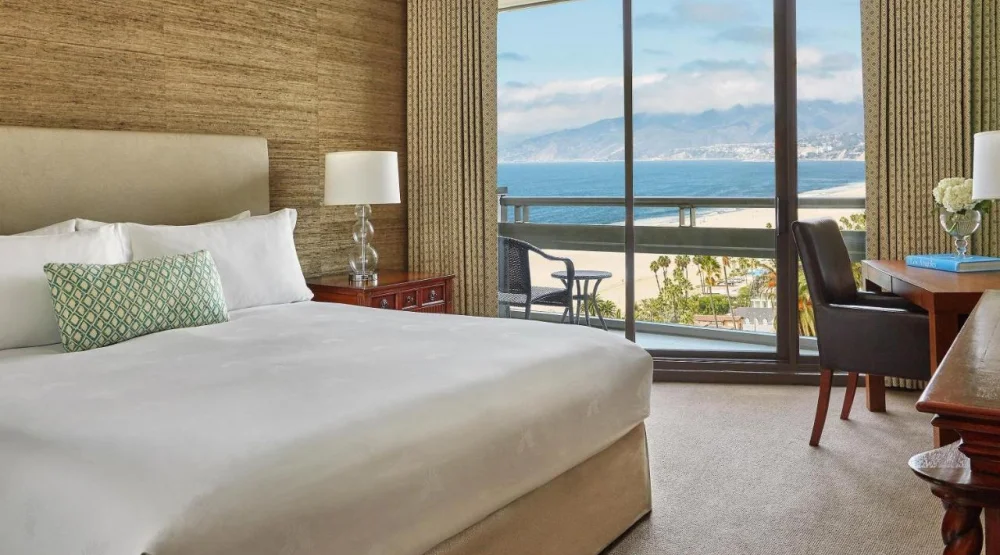 Deluxe King Room with Ocean View at Fairmont Miramar Hotel & Bungalows