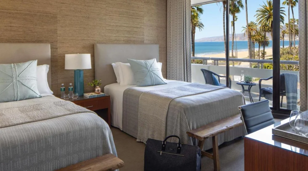 Deluxe Ocean View Room with Two Double Beds at Fairmont Miramar Hotel & Bungalows