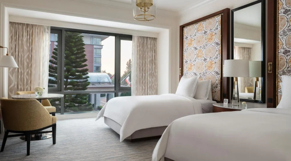 Deluxe Room with Two Double Beds - Waterfall View at Four Seasons Westlake Village