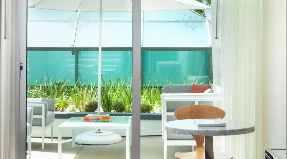 Terrace Room, Guest Room, King, Garden View at SLS Beverly Hills Hotel