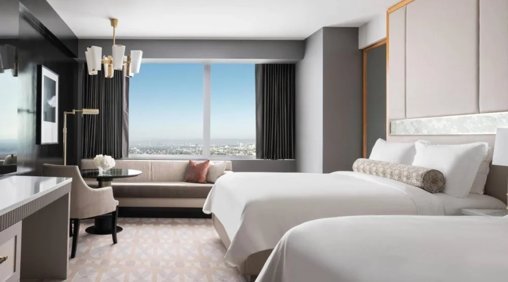 Deluxe Queen, Guest Room, Two Queen, City View at The Ritz-Carlton Los Angeles