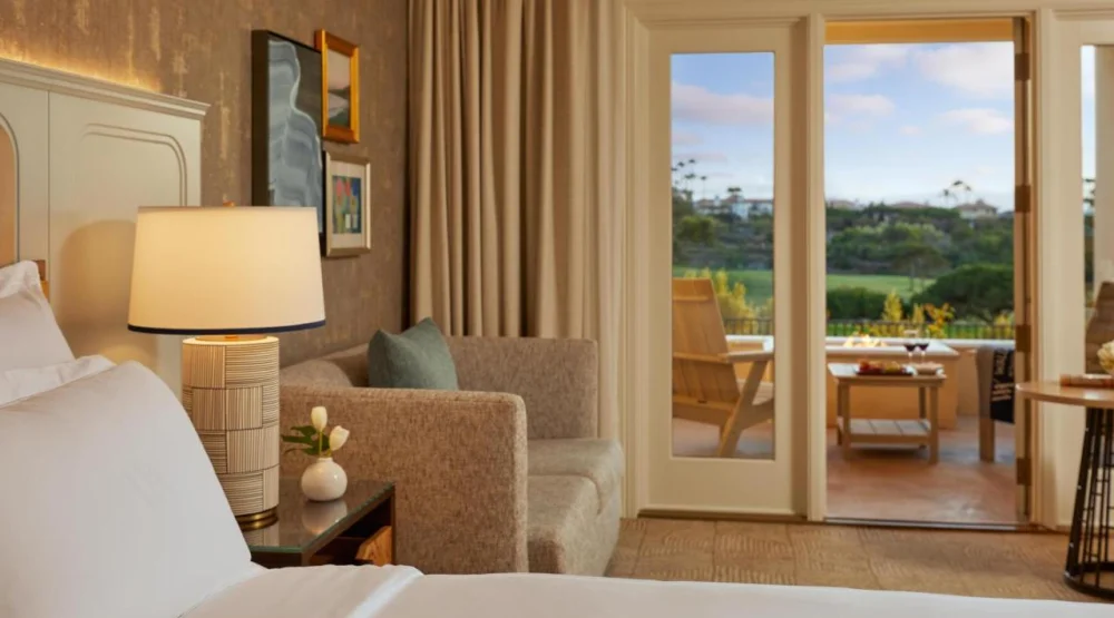 Fireside Terrace Queen Room with Two Queen Beds and Garden View at Waldorf Astoria Monarch Beach Resort & Club