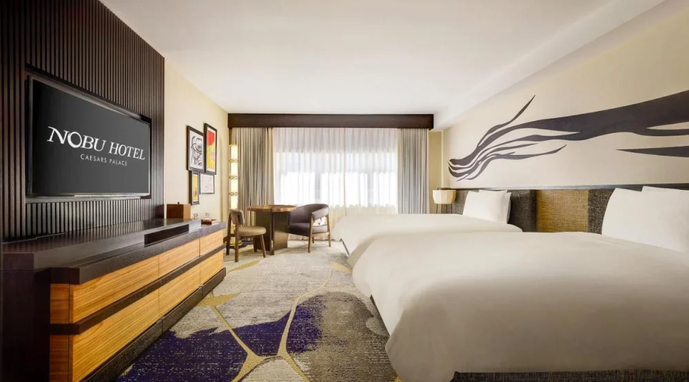 Deluxe Queen Room with Two Queen Beds at Nobu Hotel at Caesars Palace