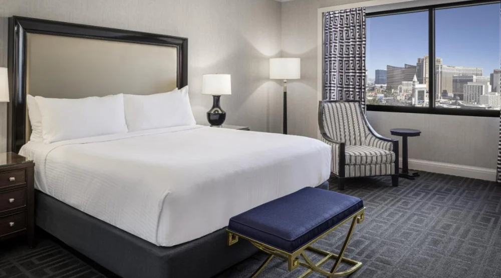 Palace Strip View Room One King at Caesars Palace Hotel & Casino