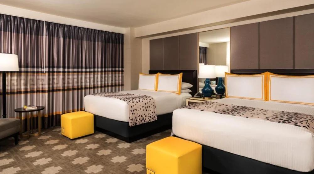 Julius Strip View Room Two Queens at Caesars Palace Hotel & Casino